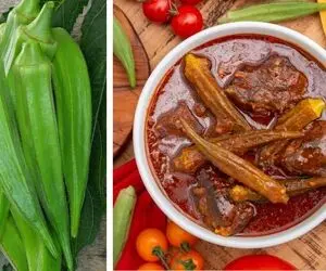طرز تهیه خوراک بامیه به روش اصیل جنوبی / همراه با ترفندای خوشمزه شدن و لزج نشدن