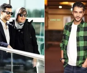 استایل کلاسیک ساعد سهیلی کنار همسر خارجیش؛ نه به شلوارک گشت ارشاد نه به این کت و شلوار!