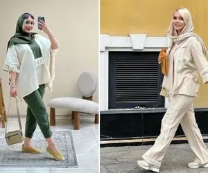 ایده های مانتو شلوار لینن کرم / یه ست ازشون میخری از عروسی تا عزا همه جا میپوشی