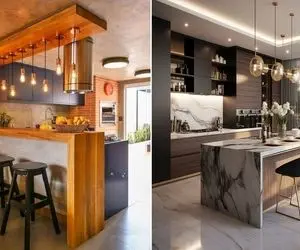 روی اپن آشپزخانه چی بذاریم / نمکدون و قندون گذاشتی که چی بشه با اینا قیافشو لاکچری کن