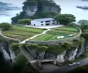 معماری خلاقانه؛ کوهو دایره ای صیقل دادن روش خونه ساختن پایینشم تونل زدن برا پارکینگ