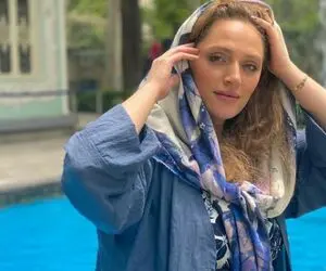 خانم بازیگر با استایلی رنگی در خانه ای شیک!