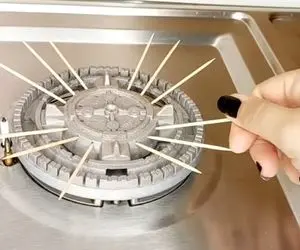 ایده های خلاقانه؛ راز دو برابر شدن فشار اجاق گاز چارش خلال دندون و سرنگ اینا باشن حله