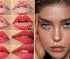 واسه فرم دادن به یه لب باریک باید اینجوری کاربلد باشی / راز داشتن لب های بالیوودی