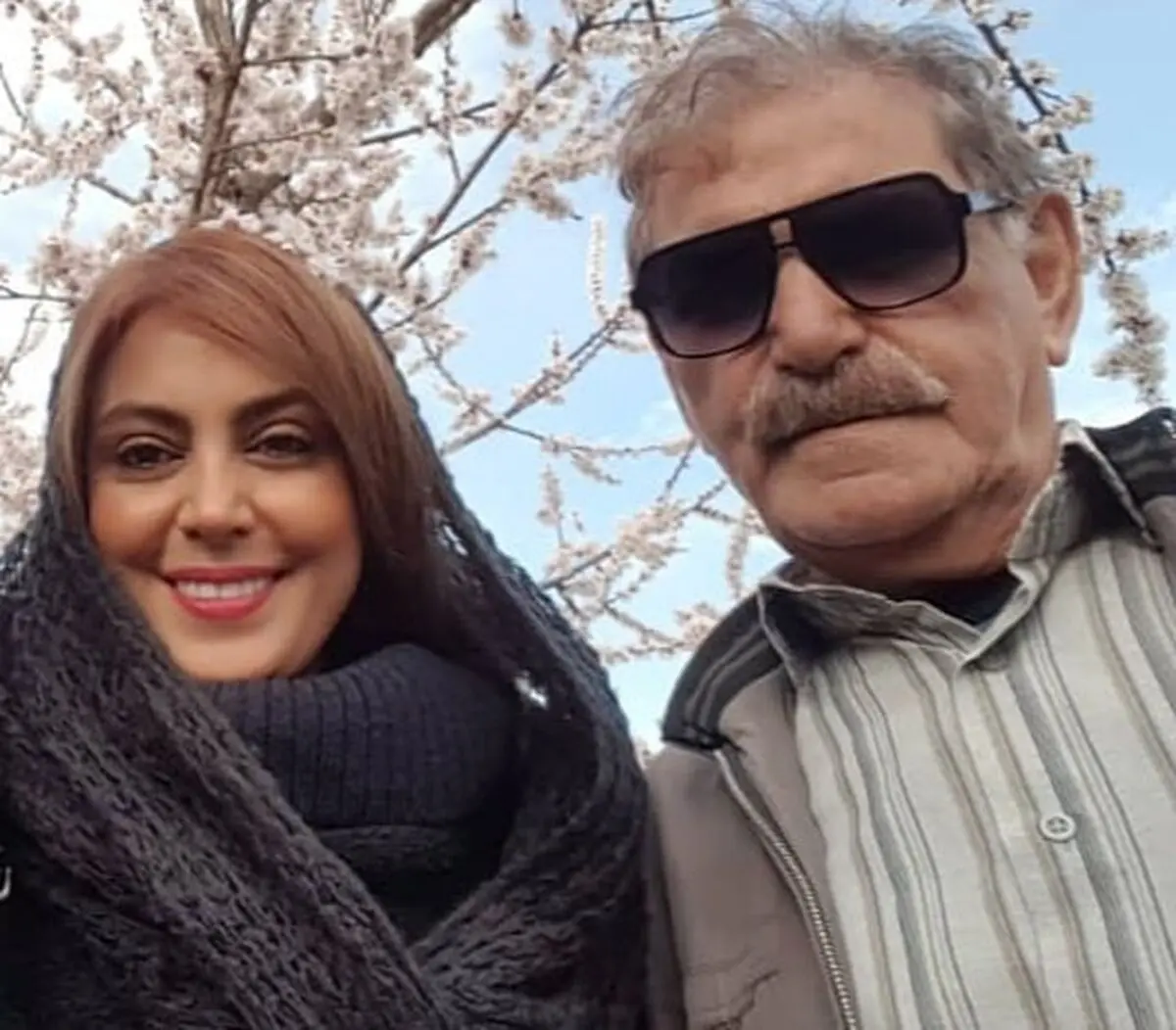 نیلوفر شهیدی و پدرش