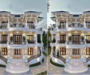 معماری خلاقانه؛ لب ساحل ویلای 5 طبقه اعیونی ساخته هر طبقه مستر و استخر و پارکینگ داره