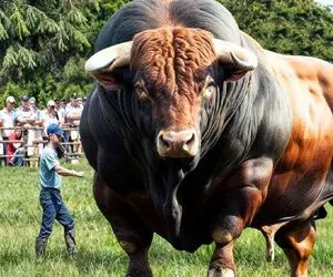 فرآوری گاو؛ با آمپول هورمون گاو عضله ای پرورش دادن واس مسابقه تناسب اندام