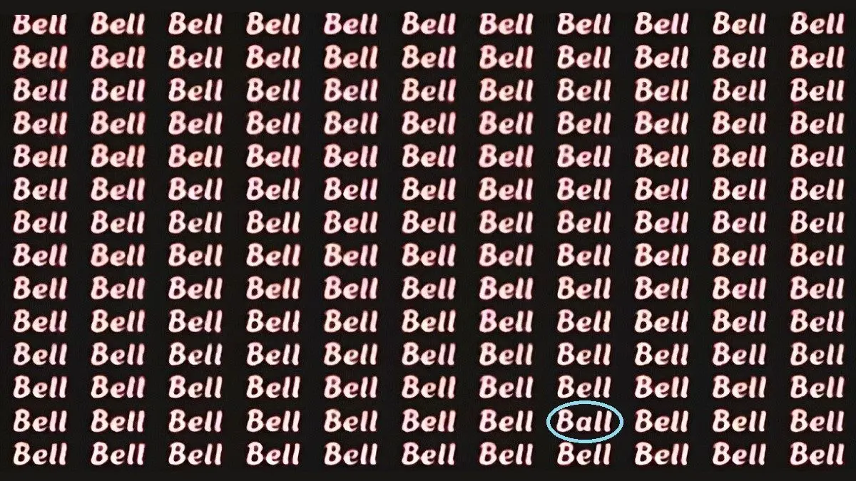 پاسخ-تست-بینایی-یافتن-کلمه-Ball