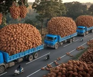 کشاورزی نوین؛ بیش از 1000000 تن تمرهندی رو بردن کارخونه واسه درست کردن خوراکی های ترش