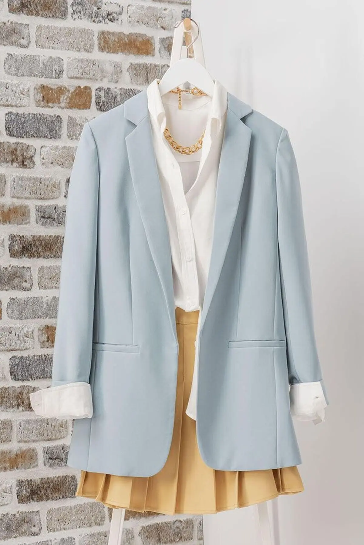 Basic Blazer - L _ Wood Pink