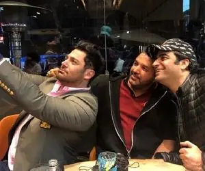 عکس لو رفته از محمدرضا گلزار و پدر زنش!