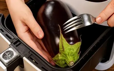 ترفندهای خانگی؛ نحوه سرخ کردن بادمجان تو سرخ کن بدون روغن 