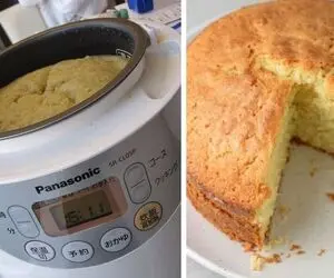 طرز تهیه کیک ساده با پلوپز / بدون فر یه کیک با طعم عالی و پف زیاد بپز