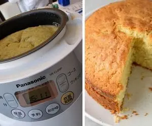 طرز تهیه کیک ساده با پلوپز / بدون فر یه کیک با طعم عالی و پف زیاد بپز