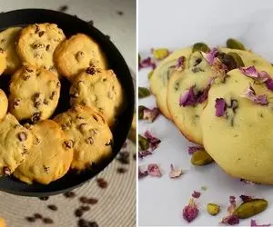 طرز تهیه شیرینی کشمشی ترد و خوشمزه / دستور پخت راحت و اندازه ها با لیوان