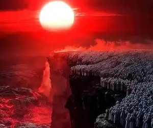 روز قیامت به روایت هوش مصنوعی؛ از جمعیتی که زیر آسمون سرخ به صفن تا پل صراط باریک