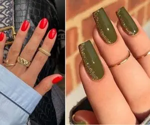 جذاب ترین طراحی ها برای لاک ناخن کوتاه / واسه خانوم خانومایی که دلش ناخن کوتاه میخواد