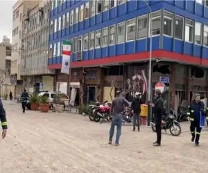 آسیب به ساختمان اورژانس تهران در حملات آمریکایی صهیونی