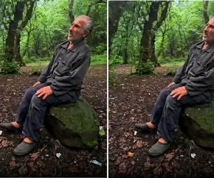 آواز محلی؛ پیرمرد تک و تنها وسط جنگل چه با غم و اندوه میخونه دلت خون میشه