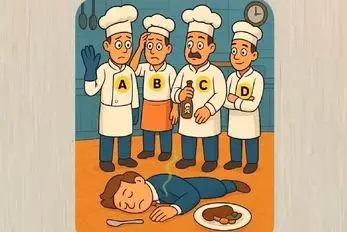 بازی فکری؛ اگه جیگرجیگر تنت  و سرت هوش بگو کدوم ازآشپزها قاتل 