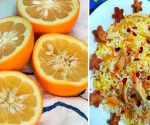 طرز تهیه نارنج پلو با مرغ / طعم خاص غذاهای سنتی رو از دست ندید