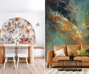 کاغذ دیواری های مدرن / اونا که گل داشت اندازه کله ی شرک دیگه مد نیست الان فقط مینیمال