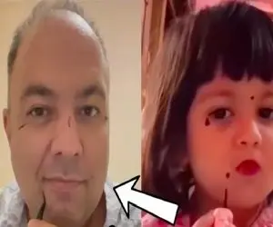 سوژه بازی؛ نرگس محمدی یه خط چشم دست شوهرش داد و کودک درون علی اوجی رو به رخ کشید