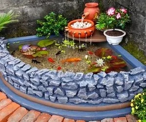 ابلهانه های جذاب؛ ساخت یک آکواریوم آبشاری زیبا وسط خونه که دیدنش روح رو تازه می کنه