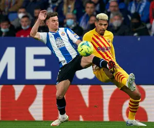عکس؛ حرکت زشت مدافع بارسلونا در بازی برابر اسپانیول!
