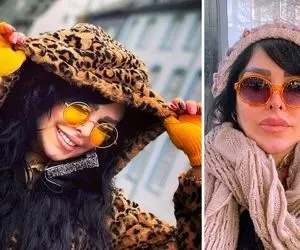 "فلور نظری" انقد لباشو ژل زده مثلِ پفک شده؛ اینجا چی بودی اونجا چه پلنگی شدی!