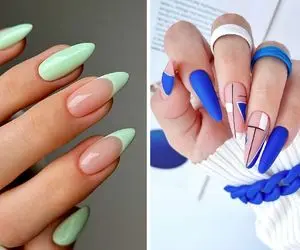  انواع فرم ناخن برای انگشتان باریک و تپل / شیک ترین طراحی ها با رنگای منحصر به فرد