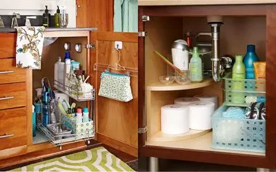 چگونه کابینت سرویس بهداشتی مرتب کنیم؟/ با چندتا ترفند یه فضای کاربردی درست کن