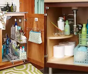 چگونه کابینت سرویس بهداشتی مرتب کنیم؟/ با چندتا ترفند یه فضای کاربردی درست کن