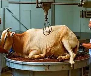 فرآوری گوسفند؛ بزرگترین دستگاه ذبح مدرن با استفاده از ماشین های پیشرفته