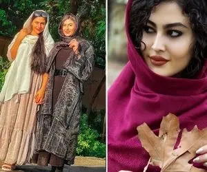 "مریم مومن" با خنجر پوستشو لایه برداری کرد؛ مژه بال بالی و ژست غربیشو کجای دلم بذارم!