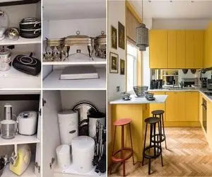 اصول چیدمان کابینت آشپزخانه/ کابینت بهم ریخته باشه یکی درشو باز کنه از خجالت آب میشیا