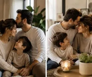 در مقابل فرزند، همسرمو ببوسم یا خیر؟ روانشناسی این حرکت برای کودک و بهترین رفتار