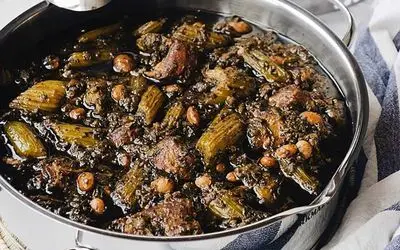 آشپزی حرفه ای؛ طرز تهیه خورشت کرفس / کرفس ترشه لعاب نمیندازه چکار کنیم لعابدار بشه؟