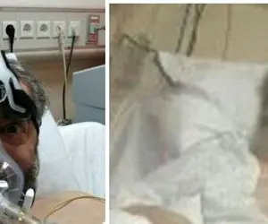 (عکس) آخرین تصاویر از مهرداد میناوند روی تخت بیمارستان