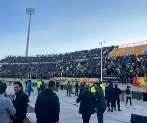 (عکس) جنجال در بازی سپاهان و شمس‌آذر!