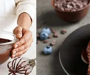 طرز تهیه یه کیک شکلاتی خفن با رویه گاناش؛ بیا ببین این گاناش که انقدر خوشمزس چیه