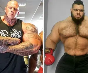 زمان مبارزه (هالک ایرانی) با (ترسناک ترین مرد جهان) در لندن