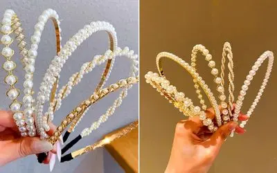 تل شینیون مرواریدی مد 1404؛ اکسسوری که از هر دختری با هر سنی شاهزاده میسازه