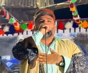 آواز محلی؛ حماسه خوانی و رقص سجاد باغنده بهمئی کنار قاسم فاضلی بختیاری