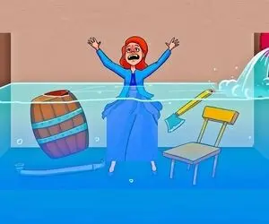بازی فکری؛ این خانم چطور می تواند خودش را نجات دهد؟