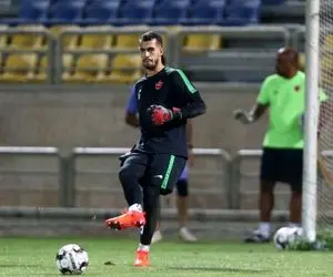 وقتی مربی برزیلی به جانشین بیرانوند روحیه می دهد