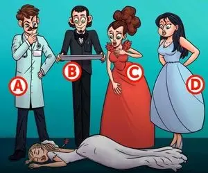 هوش تصویری؛ اگه باهوشی بیا بگو کدوم از این خبیثا این عروس خوشگله رو به قتل رسونده؟