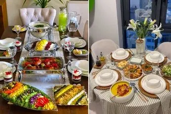 انواع تزیین میز شام (مینیمال، کلاسیک، روستیک، فانتزی، ایرانی)؛ همه آیتم ها به جای خود