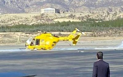 سقوط هلیکوپتر اورژانس در ایلام روز شنبه 25 بهمن