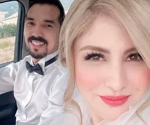 (عکس) همسر ناز و بور فرهاد قائمی را در عروسی شان!